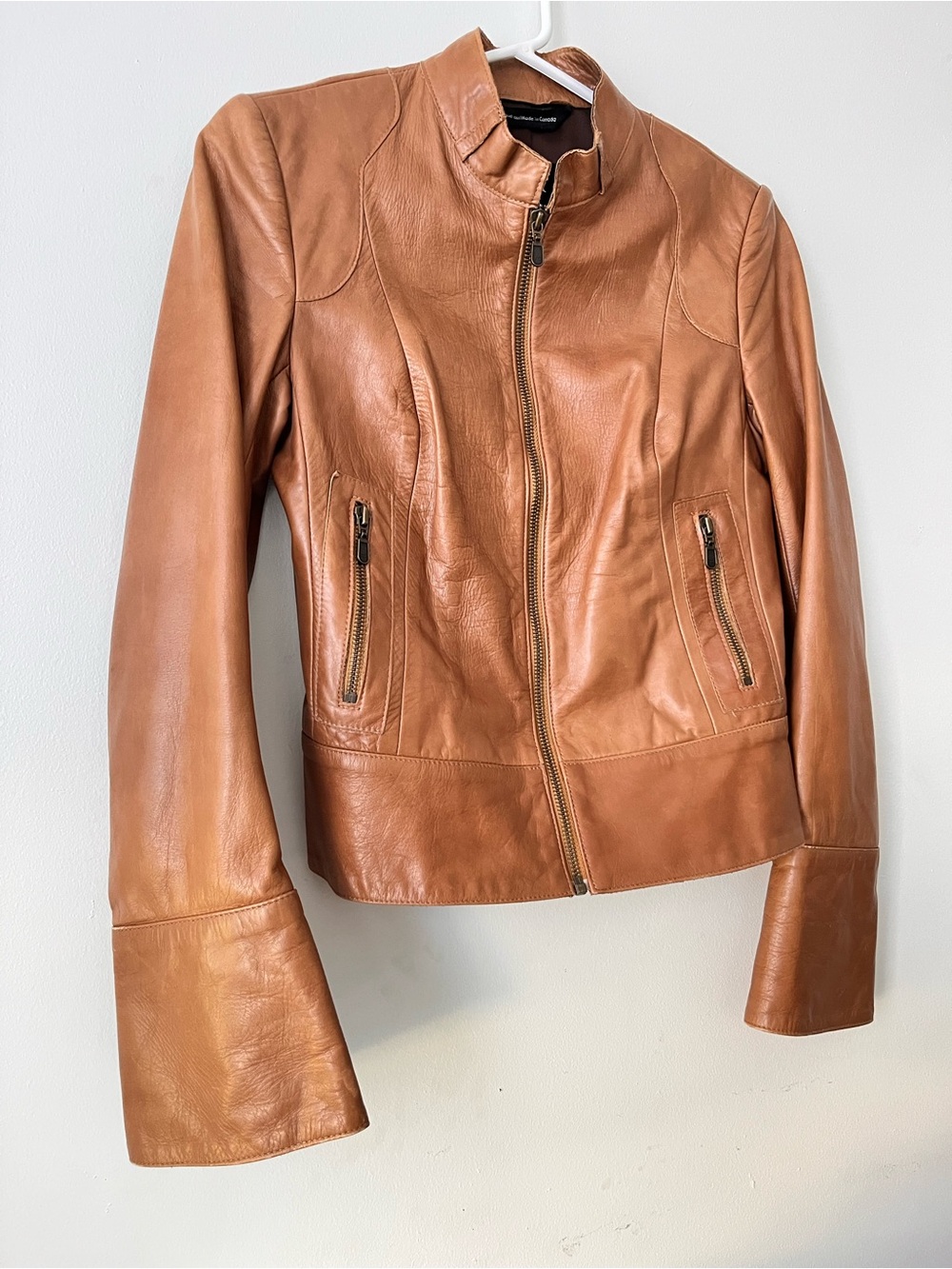 Rare Vintage Mackage for Aritzia Genuine Lambskin Leather Jacket - Tan - Size XS
